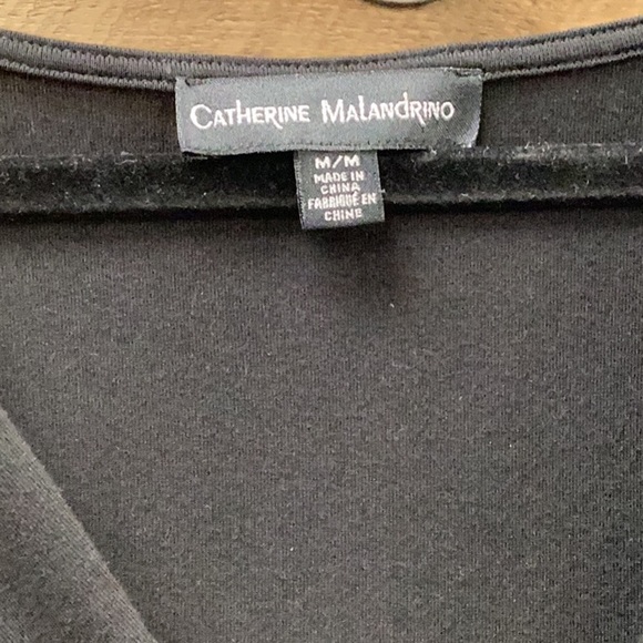 Catherine Malandrino Twist Front Plunge Top Size Medium - Picture 4 of 6